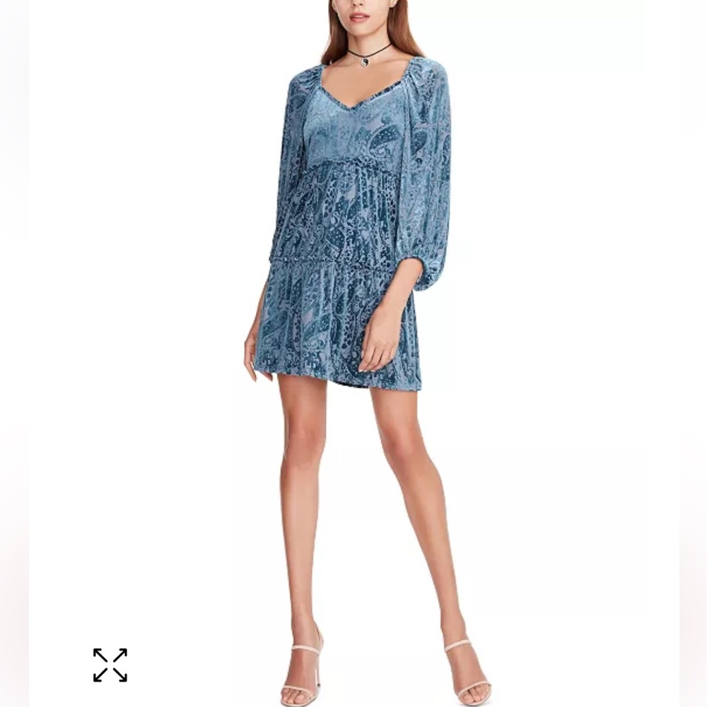 Burnout Velvet Fit & Flare Dress